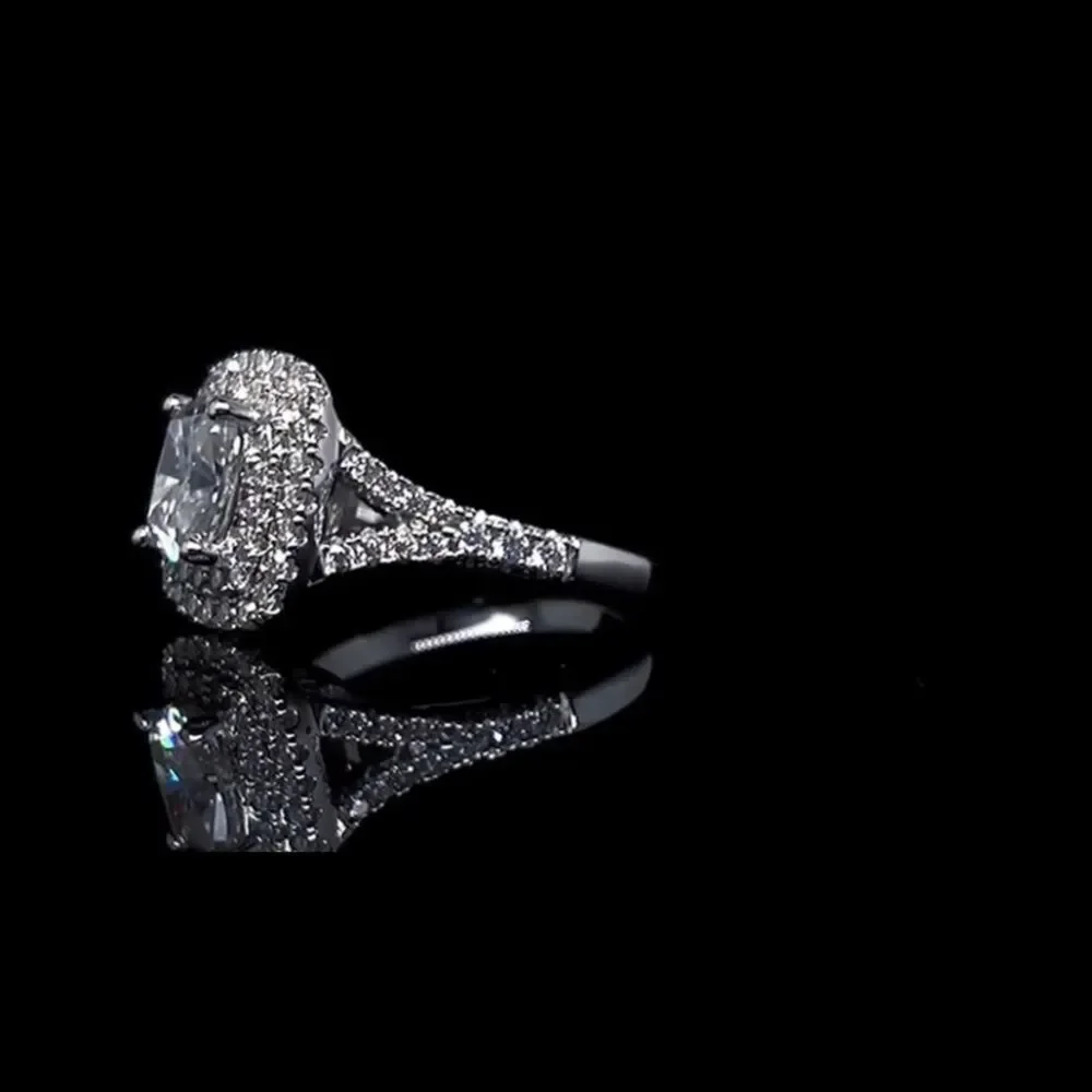 Halo Diamond Engagement Ring